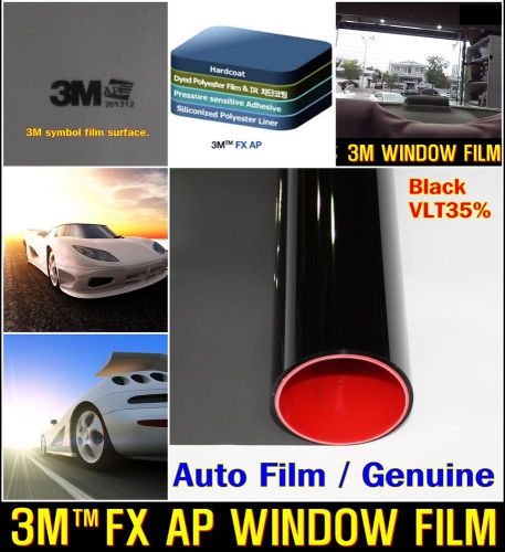 3m/size:30&#034;x10&#039;/vlt35% black solar film/tint/window/glass/normal/privacy/roll/uv