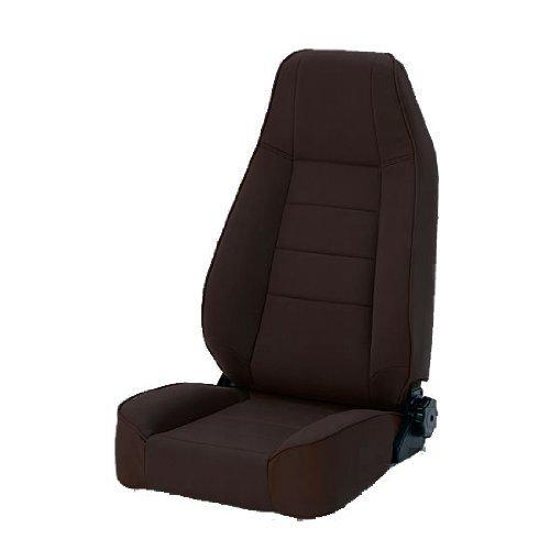 Rampage seat front reclining ultrasport black denim 76-02 jeep cj & wrangler