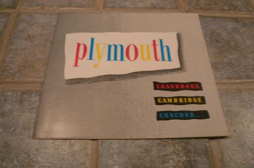 1950 plymouth sales brochure vintage