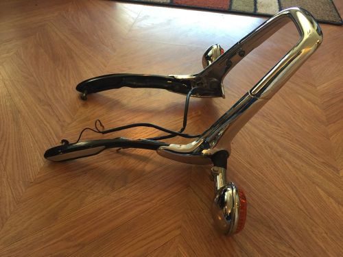 1986-1997 virago 700 xv700 xv750 750 rear chrome sissy grab bar rails signals