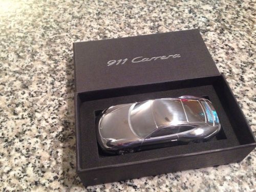 New porsche 911 carrera paperweight limited edition chrome metal 991.2 model