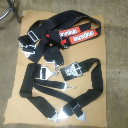 Race quip 5  point harness latch style black expired