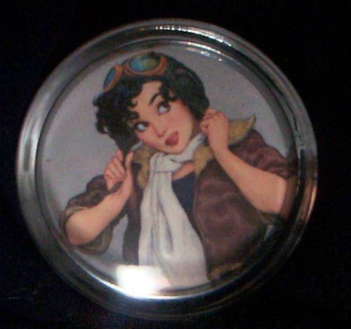 Hot pin up girl brody nob the mad bomber rat rod steering wheel spinner knob