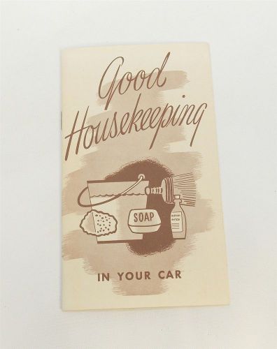 Vintage antique gm chevy buick pontiac booklet good housekeeping circa 1940s