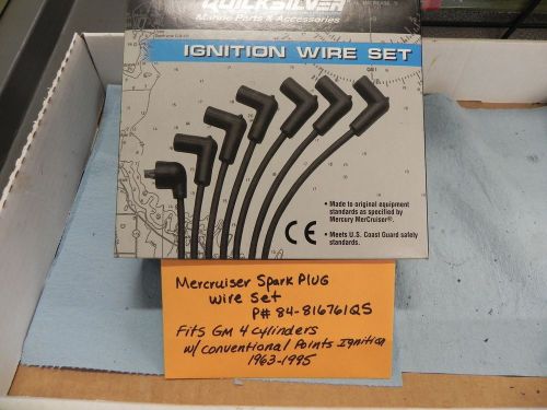 Mercruiser spark plug wire set p# 84-816761q5 gm 4 cylinder w/pt driven ignition