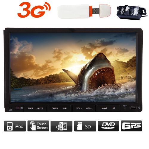 3g car dvd player mp3 fm/am radio built-in mic aux-in gps navigation 2din stereo