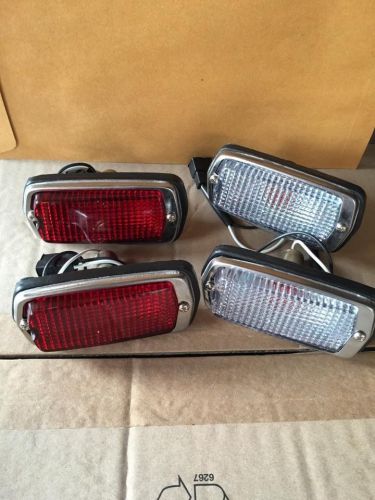 Datsun 510 240z 260z 280z 120y b210 side marker light lamps red+clear