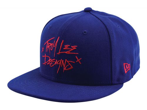 Troy lee designs crash mens snapback hat royal blue