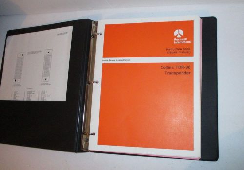 Rockwell collins tdr-90 transponder installation maintenance repair manual