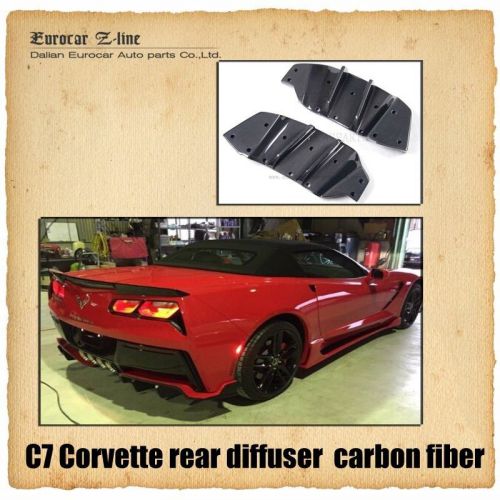 Fit for chevrolet corvette c7 revorix style carbon fiber rear diffuser 2014 2015