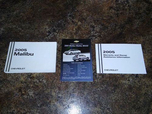 2005 chevrolet malibu owners manual and supplements - #a