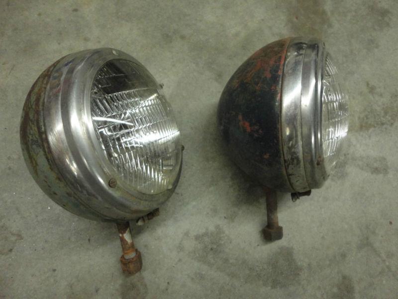 Rat rod headlights, 1937 ford, restore, hot rod,  speedster, original, nice