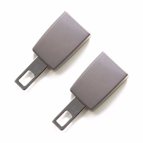 2x gray  seat belt plug buckle extension clip alarm stopper extender for hyundai