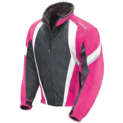 Hjc storm 2013 womens snowmobile jacket pink/black xl