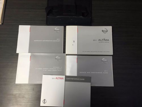 2011 nissan altima owners manual with case