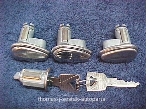 New ford econoline (4) lock - doors &amp; ignition set &amp; keys 61 62 63 64 65 66 67