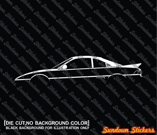 2x jdm car silhouette stickers -  for toyota mr2 (w20) gt/ gts turbo