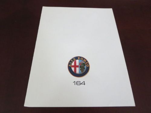 1991 alfa romeo 164 sales brochure