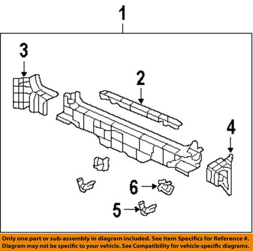 Honda oem 66100scv305zz rear body-rear body panel