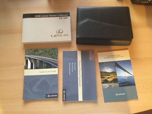 2006 lexus es350 owners manual with case &amp; various supplements