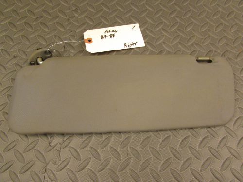 Gray sun visor right toyota pickup truck 4runner 1984 1985 1986 1987 1988     7