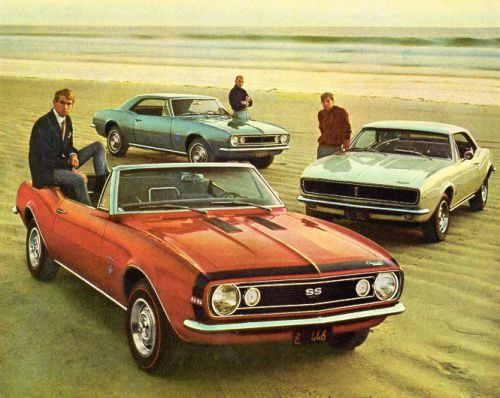 1967  chevrolet  camaro  rally  sport  &amp;  ss  convertible  ad - 8 &#034; x ~11 &#034;