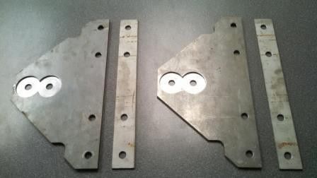 Am general hmmwv repro mud flap braket kit h1 hummer