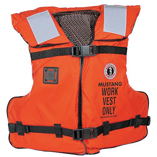 Mustang mv3192 work vest w/solas tape