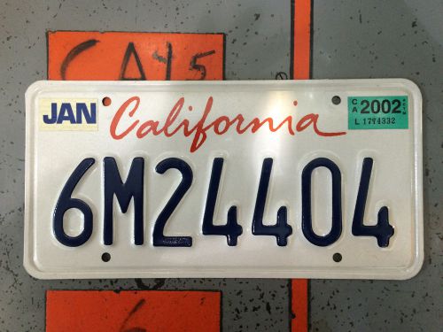 California lipstick style license plate-6m24404