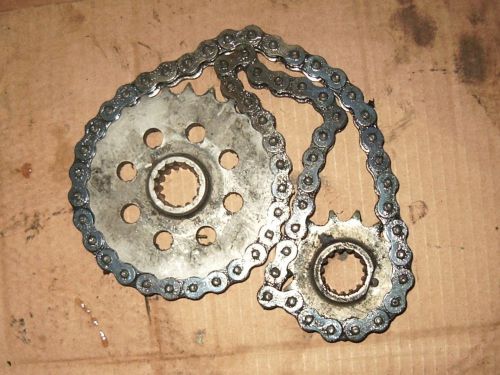 1980s citation ls/ tundra  skidoo chain &amp; gears  15/27