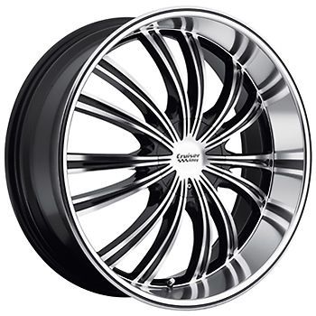 912mb-2851440 20x8.5 5x4.25 (5x108) 5x4.5 (5x114.3) wheels rims machined black