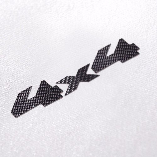 4x4 raw real carbon fiber decal/logo 3 piece kit