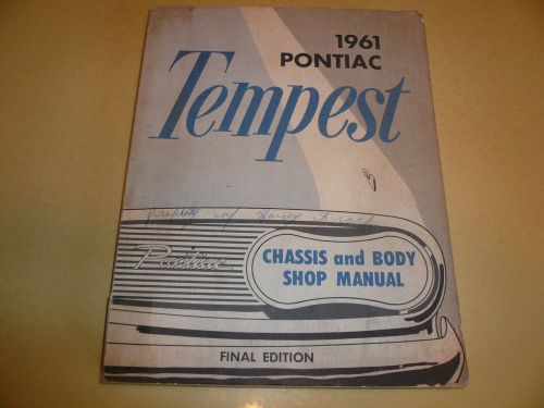 1961 pontiac &amp; tempest heating ventalation &amp; air conditioning manual - vintage