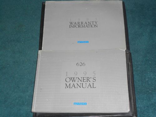 1995 mazda 626 owner&#039;s manual set / original guide book set