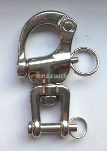 2.7&#034; 316# stainless steel swivel snap shackle sailing boat yacht