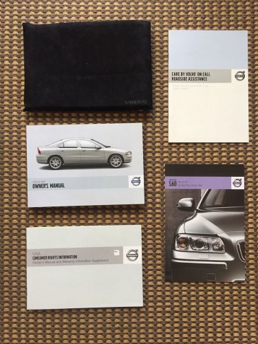 08 2008 volvo s60 owners owner&#039;s manual books set with case oem