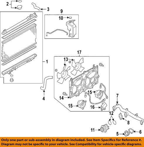 Infiniti nissan oem 06-08 m35 radiator-lower hose 21503eg000