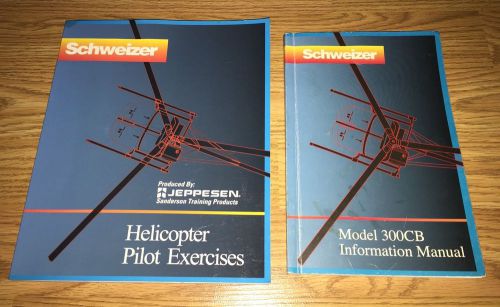 Schweizer model 300cb info manual &amp; helicopter pilot excercises bundle - low $