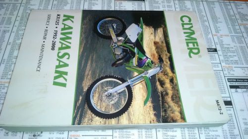 Clymer kawasaki kx125 service repair manual 1992-2000