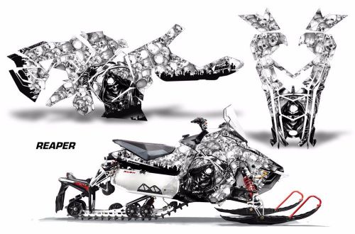 Amr racing sled wrap polaris axys snowmobile graphics sticker kit 2015+ reaper w