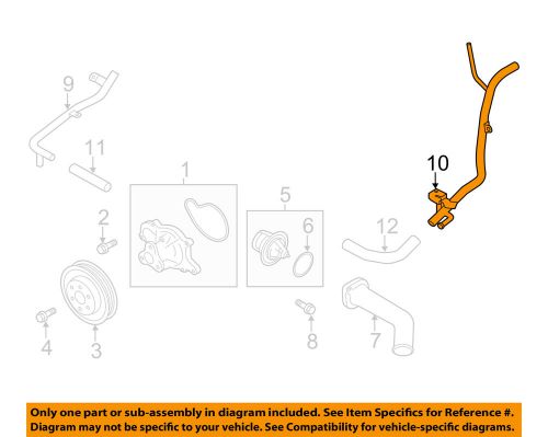 Subaru oem 2015 wrx 2.0l-h4 water pump-by-pass pipe 14050ab090