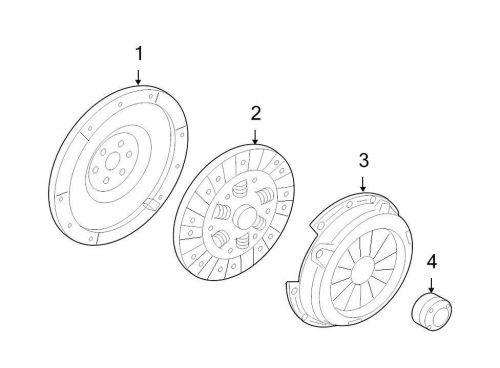 Ford oem clutch friction disc 7e5z7b546a image 2