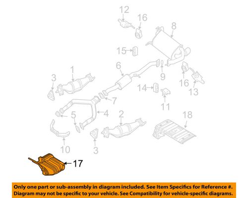 Infiniti nissan oem 03-07 g35 3.5l-v6 exhaust-insulator left 74753am600