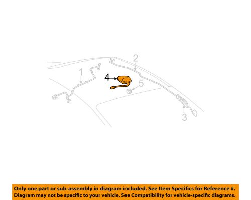 Toyota oem 10-11 camry antenna-satellite ant 8696006020e0