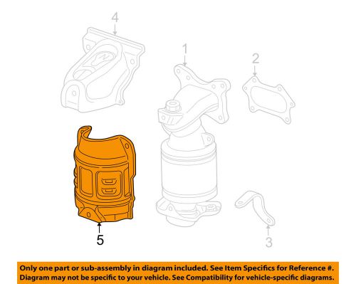 Honda oem 10-11 cr-v 2.4l-l4 manifold-exhaust-converter shield 18121reza00