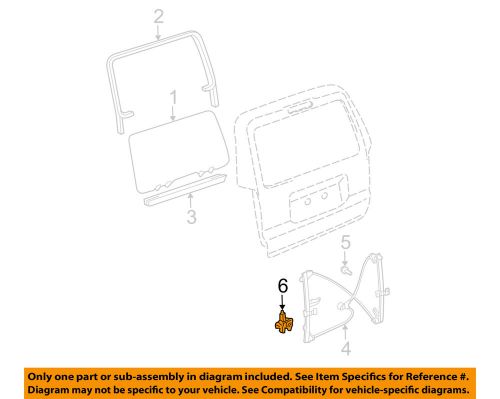 Toyota oem 03-09 4runner back door-window motor 8572035150