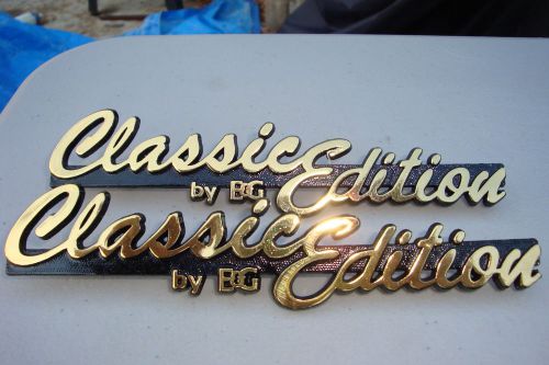 Cadillac/buick/olds, classic edition car emblems e&amp;g  gold vintage rare