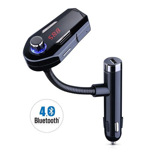 Bluetooth usb in car stream music car fm transmitter for 3.5mm mp3 pc iphone 6