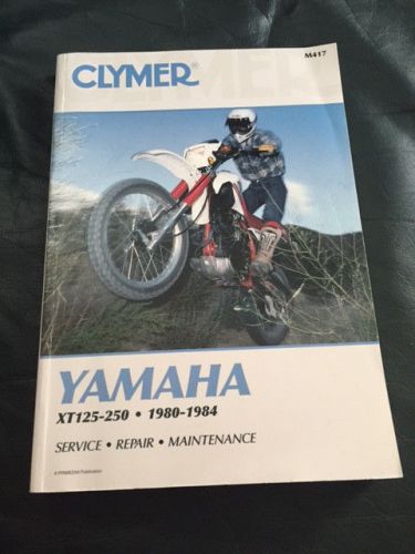 Yamaha xt125-250 motorcycle manual euc clymer 1980-84 service repair maintc m417