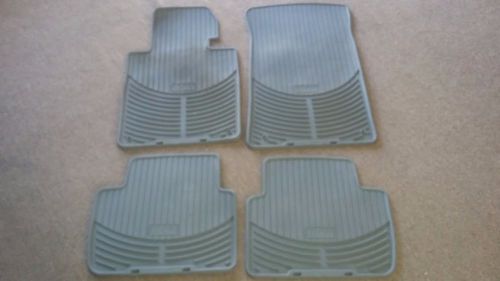 2001 to 2005 bmw 325i/330i rubber floor mats - factory oem items gray